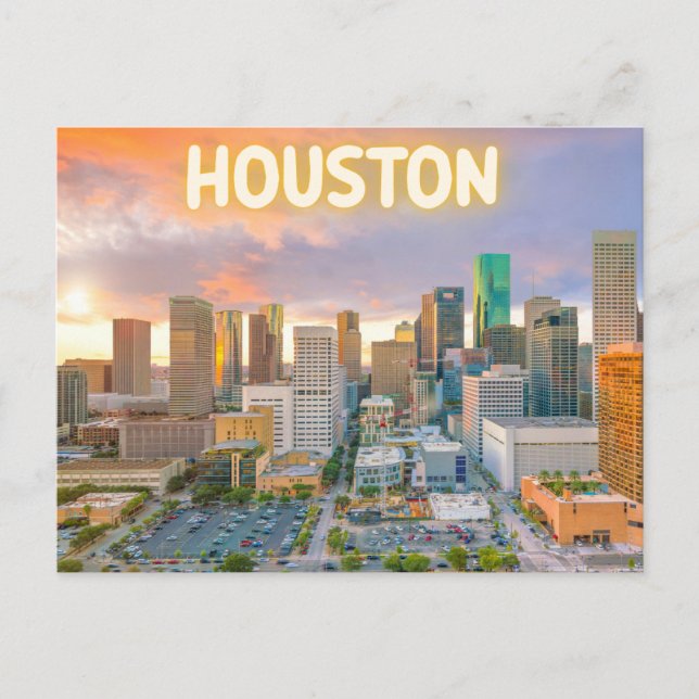 Cartão Postal Houston Texas Postcard (Frente)