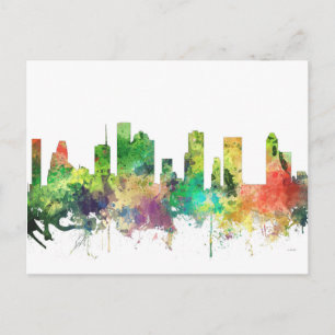 CARTÃO POSTAL HOUSTON TEXAS SKYLINE SP -
