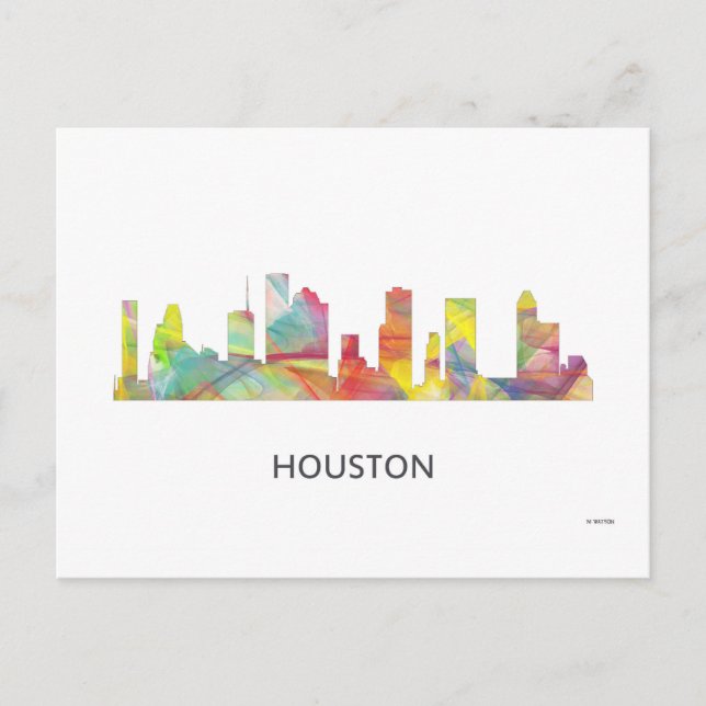 CARTÃO POSTAL HOUSTON TEXAS SKYLINE WB1 - (Frente)
