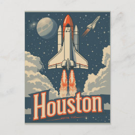 Cartão Postal Houston, Texas Vintage