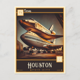 Cartão Postal Houston, Texas   Vintage