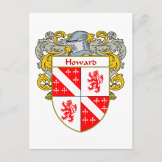 Cartão Postal Howard Irish Casaco de Armas (Mantled)