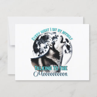 Cartão postal Howl do rouco