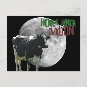 Cartão Postal Howlin Cow Moon