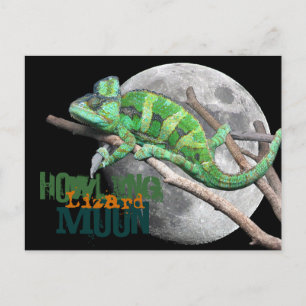 Cartão Postal Howlin Lizard Moon