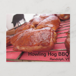 Cartão Postal Howling Hog Barbecue Chicken é um Cartão-postal de