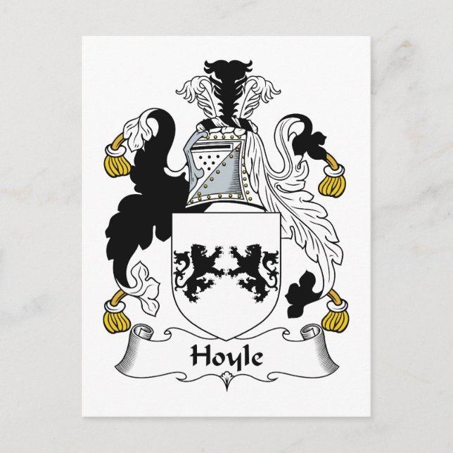 Cartão Postal Hoyle Family Crest (Frente)