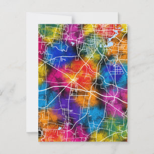 Cartão Postal Huaibei China City Map