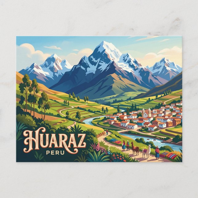 Cartão Postal Huaraz Peru (Frente)