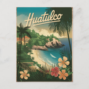 Cartão Postal Huatulco Mexico Vintage