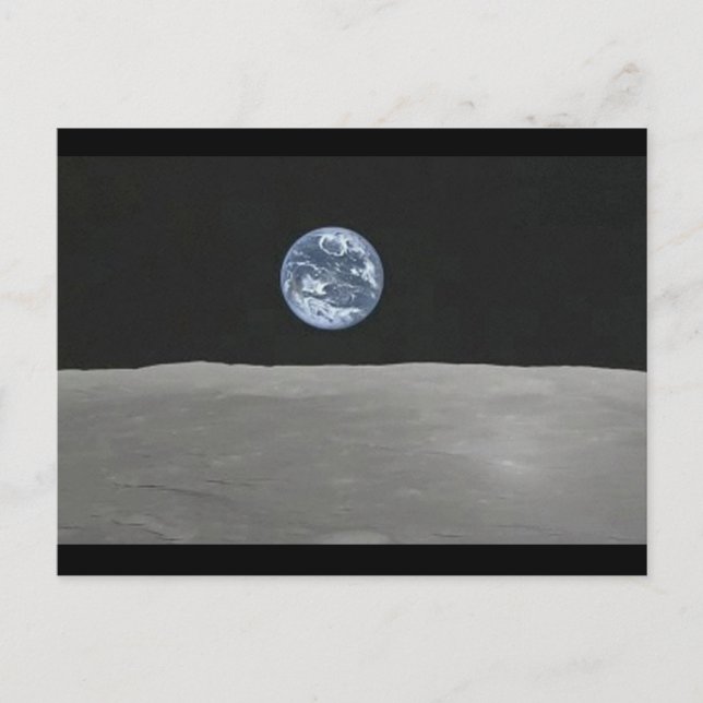 Cartão Postal Hubble Earthrise (Frente)