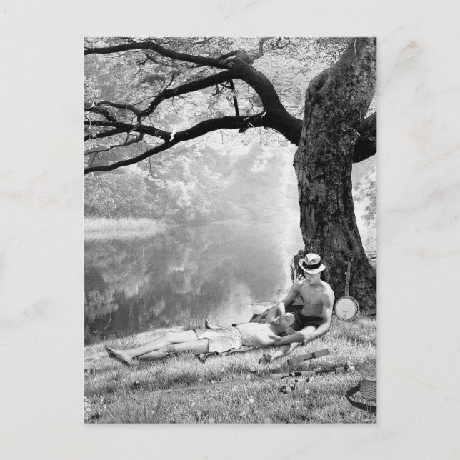 Cartão Postal Huckleberry e Tom (Frente)