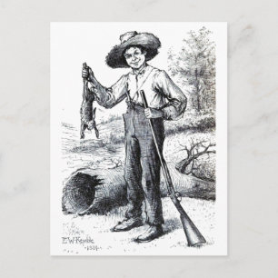 Cartão Postal Huckleberry Finn