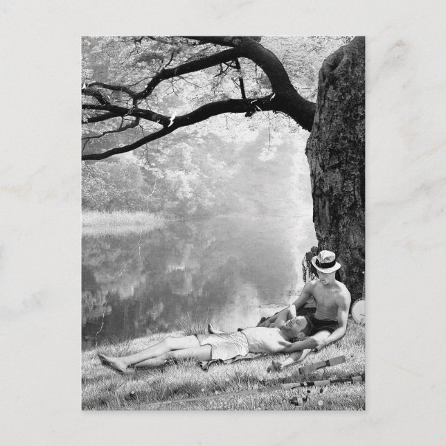 Cartão Postal Huckleberry & Tom (Frente)