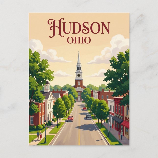 Cartão Postal Hudson EUA (Frente)