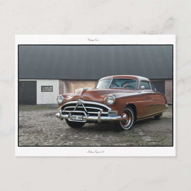 Cartão Postal Hudson Super 6 de 1951 (Frente)