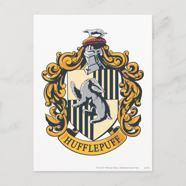 Cartão Postal Hufflepuff Crest (Frente)