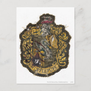 Cartão Postal Hufflepuff Crest - Destruído
