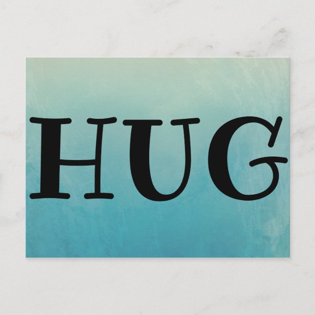 Cartão Postal Hug de Encomenda de Correio (Frente)