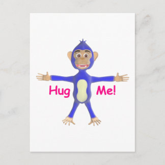 Cartão Postal Hug Me Chimp
