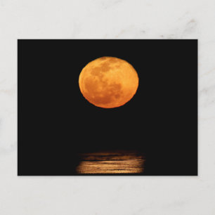 Cartão Postal Huge Full Moon   South Padre Island, Texas