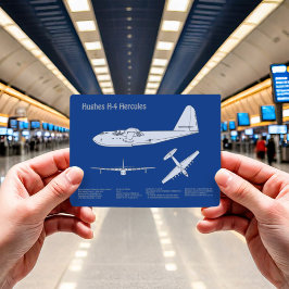 Cartão Postal Hughes H-4 Hércules Spruce Goose - Planos de Avião