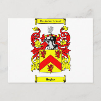 Cartão Postal Hughes (Irlandês) Casaco de Armas