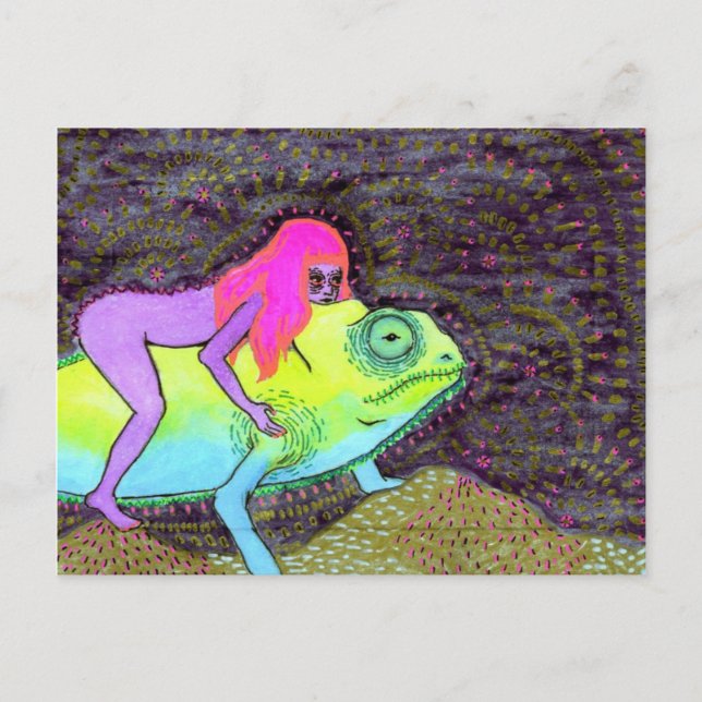 Cartão Postal Hugmeleon (Frente)