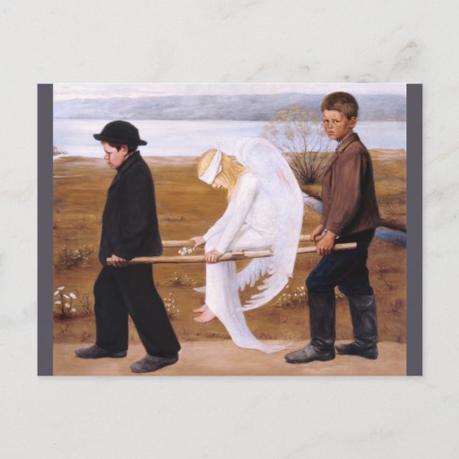 Cartão Postal Hugo Simberg A atualização do anjo ferido CC1257 (Frente)