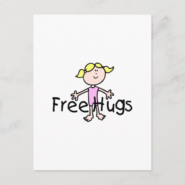 Cartão Postal Hugs Gratuitos (Frente)
