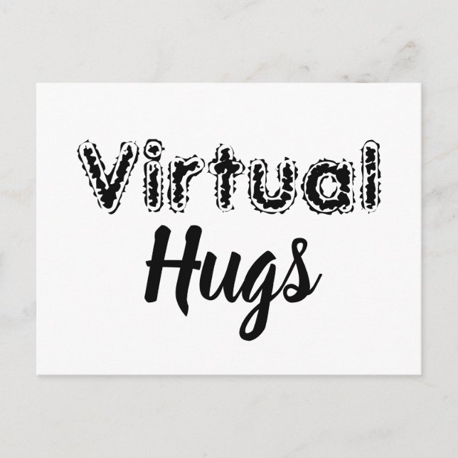 Cartão Postal Hugs Virtuais (Frente)