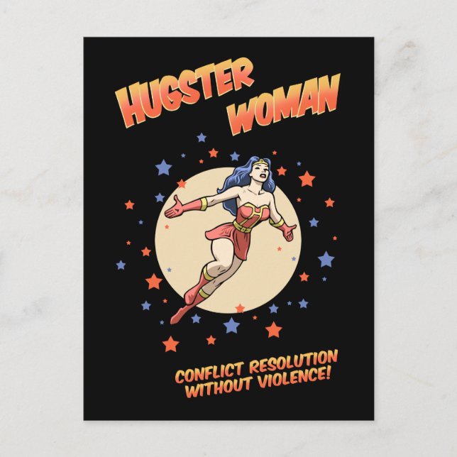 Cartão Postal Hugster Woman (Frente)