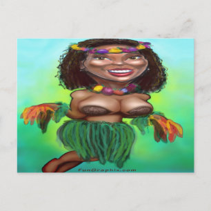 Cartão Postal Hula Dancer