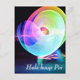 Cartão Postal Hula hoop Poi twirler