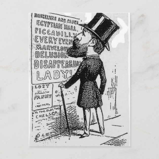 Cartão Postal Hullo! Maskelyne e Cook (Frente)