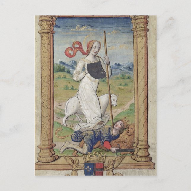 Cartão Postal Humildade Contra Orgulho (Frente)