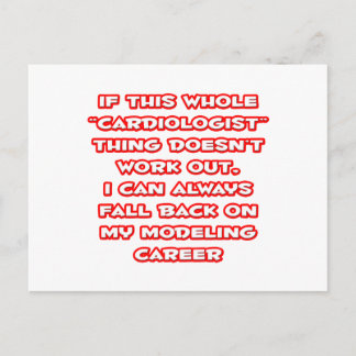 Cartão Postal Humor Cardiologista... Carreira de modelagem