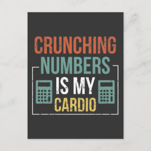 Cartão Postal Humor Contábil Calculadora de Números Contábeis
