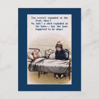 Cartão Postal Humor da Primeira Guerra Mundial Britânica e Cheek