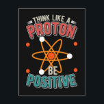 Cartão Postal Humor de Cientista de Prótons Físico Nerd<br><div class="desc">Estudantes de Téc. Veterinário Técnico Veterinário. Ama Resgate Animal Trabalho de Veterinário.</div>