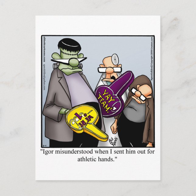 Cartão postal Humor de Halloween (Frente)