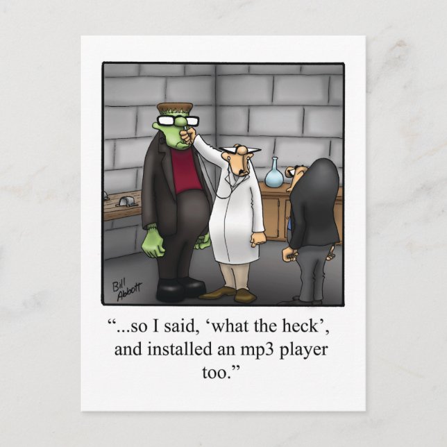 Cartão postal Humor do Dia de as Bruxas engraçado (Frente)