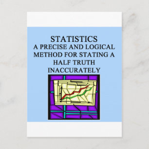 Cartão Postal humor estatístico de STATISTICS