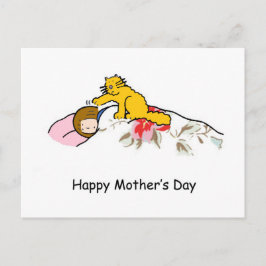 Cartão Postal Humor Ginger Ginger feliz dia de as mães