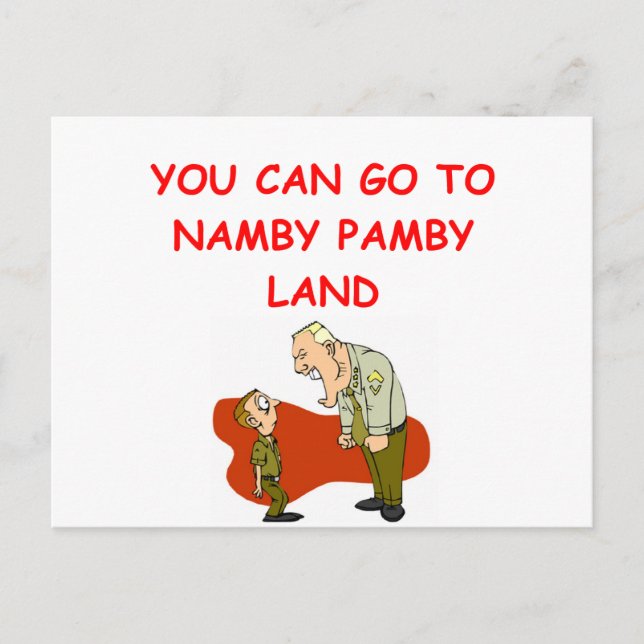 Cartão Postal humor militar (Frente)