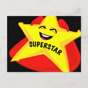cartão postal humorístico de superstar!
