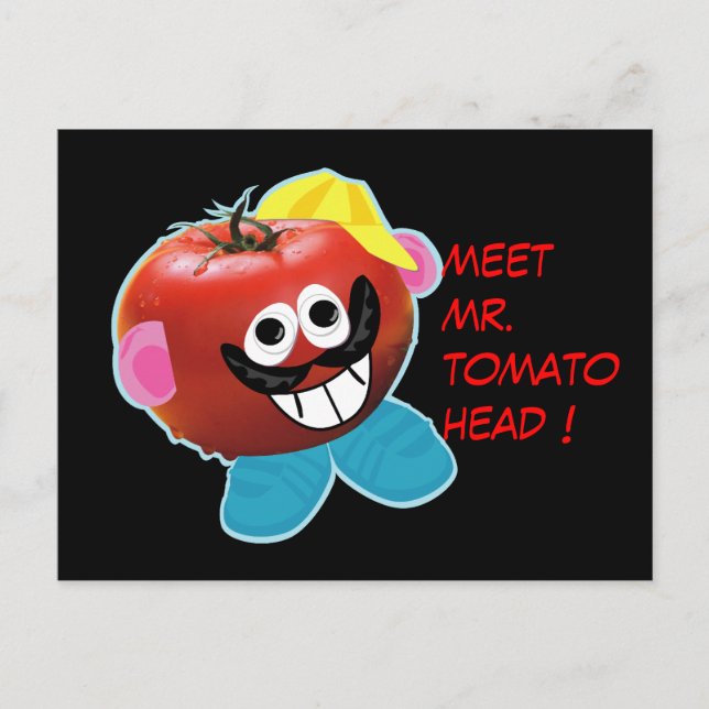 Cartão postal humorístico do Sr. Tomato (Frente)