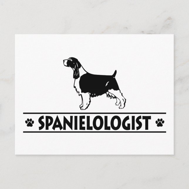 Cartão Postal Humorístico Inglês Cocker Spaniel (Frente)