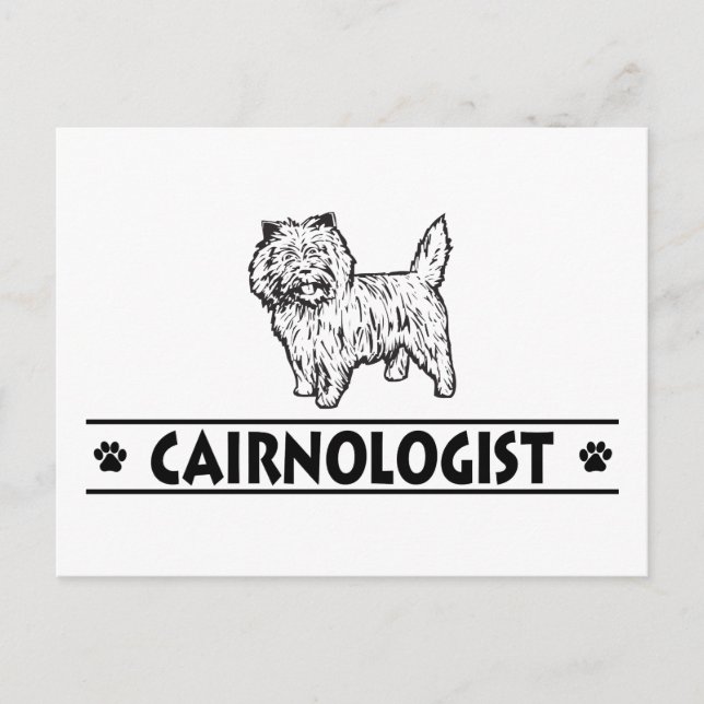 Cartão Postal Humorístico Terrior do Cairn (Frente)