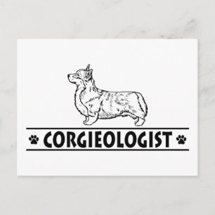 Cartão Postal Humorous Pembroke Welsh Corgie
